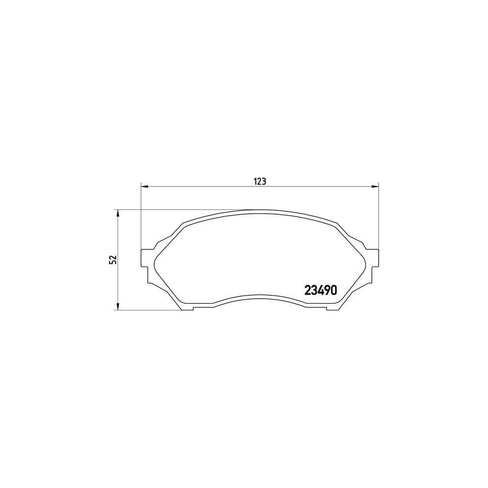 Изображение товара Передние тормозные дисковые колодки для Mazda 323 TRIALLI PF