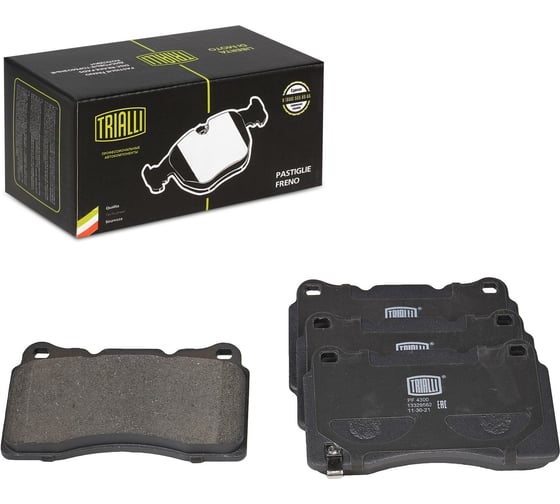 Изображение товара Колодки тормозные для автомобилей Mitsubishi Lancer Evo дисковые передние TRIALLI PF 4300