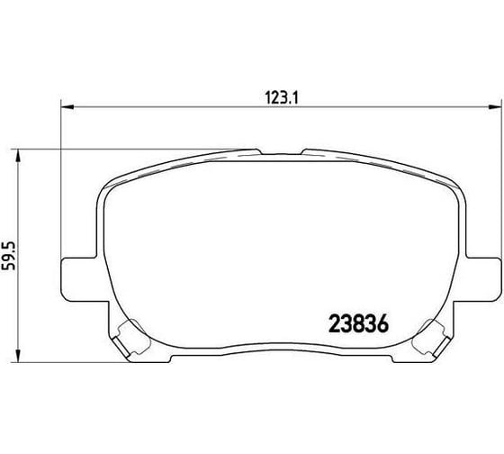Изображение товара Колодки тормозные дисковые передние для автомобилей Toyota Avensis Verso TRIALLI PF 4348