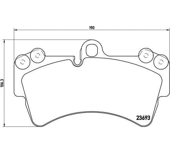 Изображение товара Колодки тормозные дисковые передние для автомобилей Audi Q7 TRIALLI PF 4381
