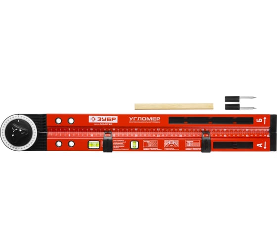 Изображение товара Складной уровень-угломер 500 мм ЗУБР МАСТЕР 34740