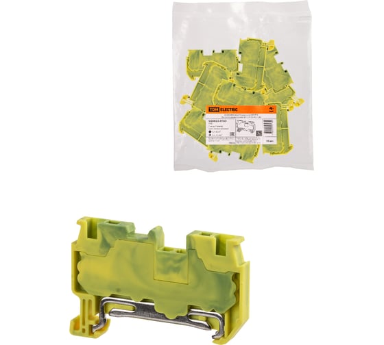 Изображение товара Безвинтовой клеммный зажим TDM ELECTRIC ЗКБ PEN быстрого зажима, 2.5 кв. мм (Ph-C PT 2,5-PE) SQ0822-0163