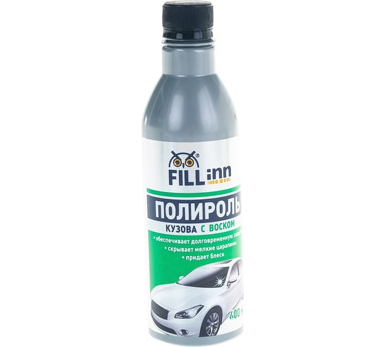 Изображение товара Полироль кузова с воском карнаубы (400 мл) FILL INN FL046