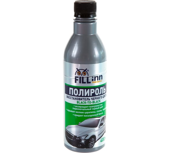 Изображение товара Полироль пластика и винила - восстановитель черного цвета (400 мл) FILL INN FL050