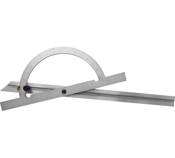 Изображение товара Угломер-транспортир Буревестник 0-180, диаметр 200 мм, длина 400 мм 231