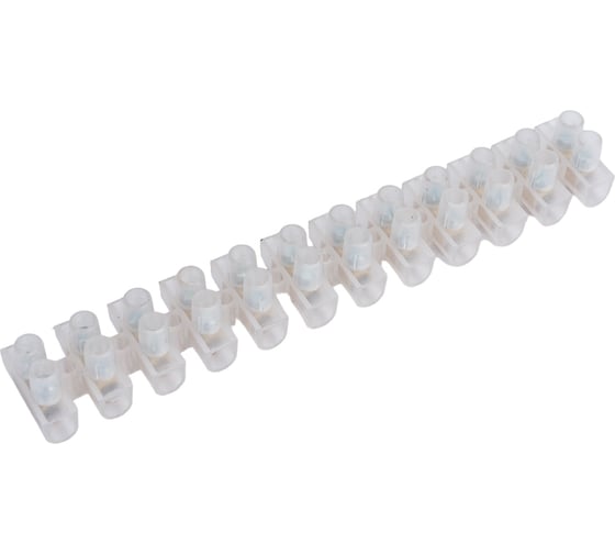 Изображение товара Винтовой зажим TDM ELECTRIC ЗВИ-10 полипропилен, 1.5-6 кв. мм, 12 пар, 100 градусов, белый SQ0510-0042