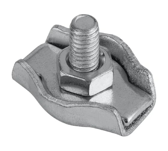 Изображение товара Одинарный зажим для стальных канатов BEFAST SIMPLEX, цинк, 3 мм, 50 шт. SI350S