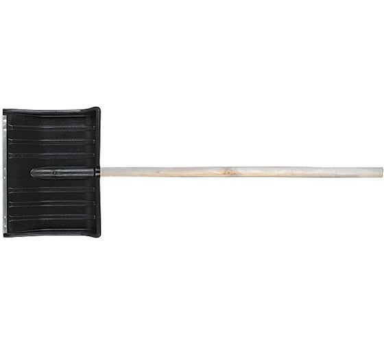 Изображение товара Снеговая лопата со съемным деревянным черенком КУРС 68109