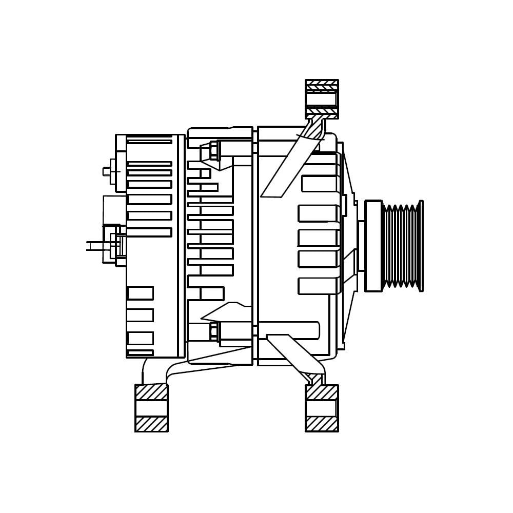 Изображение товара Генератор для автомобилей МАЗ и УРАЛ с дв ЯМЗ 236НЕ2/6565 90А StartVOLT LG 1201