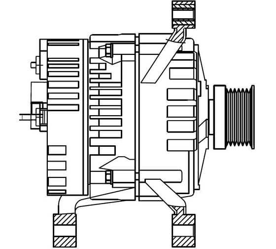 Изображение товара Генератор для автомобилей МАЗ/УРАЛ с дв. ЯМЗ 236НЕ2/6565 90А StartVOLT LG 1201