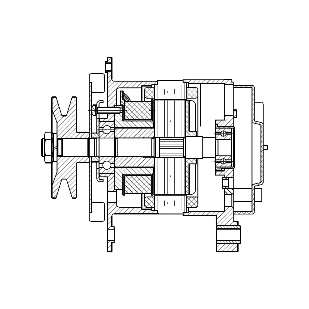 Изображение товара Генератор StartVOLT для спецтехники МТЗ-1221, выходной ток 72А
