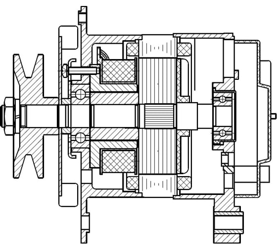Изображение товара Генератор для спецтехники МТЗ-1221/КСК-150/ТО-28 с дв. Д-245.5/245.7/260 72А StartVOLT LG 0685