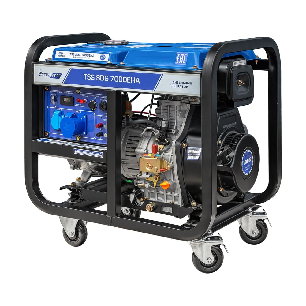 Изображение товара Дизельный генератор ТСС SDG 7000EHA мощностью 7 кВт