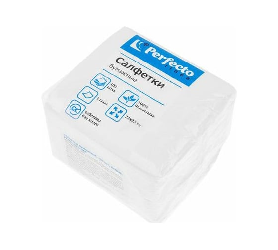 Изображение товара Бумажные салфетки PERFECTO LINEA 100 шт 66-001287
