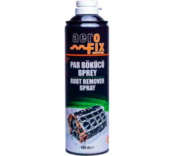 Изображение товара Спрей для удаления ржавчины AEROFIX средство для ослабления заклинивших крепежных изделий, 500 мл 8681863081652