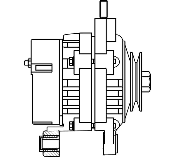 Изображение товара Генератор для автомобилей Лада 2104-2107/21045 с инж. дв. 90А StartVOLT LG 0109