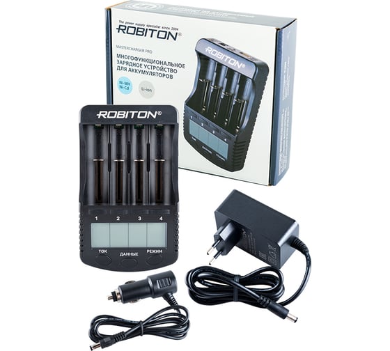 Изображение товара Интеллектуальное зарядное устройство Robiton MasterCharger Pro LCD 13613
