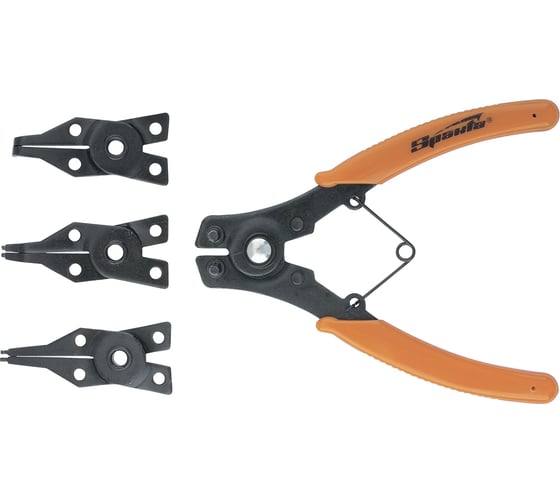 Изображение товара Универсальный съемник для стопорных колец с насадками 150 мм SPARTA 183505