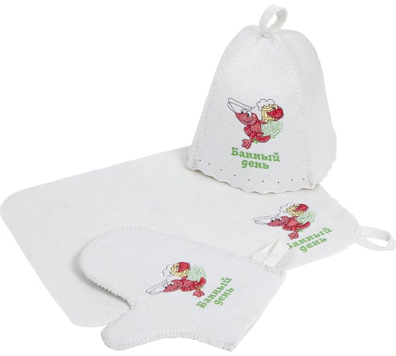 Изображение товара Набор 3-х предметный Банная линия Эко "Банный день" 11-372