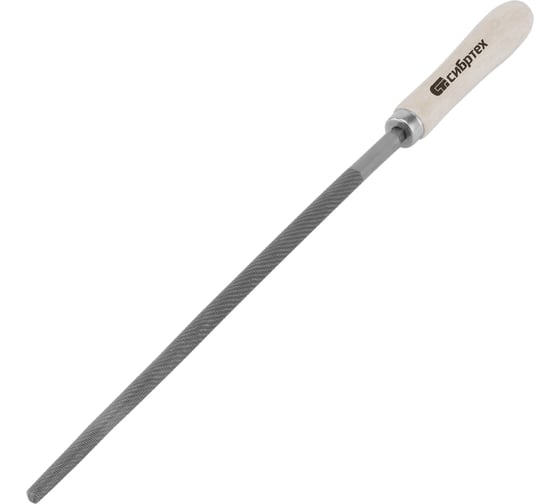 Изображение товара Круглый напильник 300 мм деревянная ручка СИБРТЕХ 16132