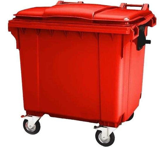 Изображение товара Мусорный контейнер Дигрус 1100 л, красный 29.С19-К/Д