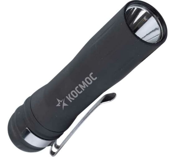 Изображение товара Ручной фонарь КОСМОС 0,5Вт LED/1xAA/ABS-пластик c каучуковым напылением/зажим для крепления, KOC120B