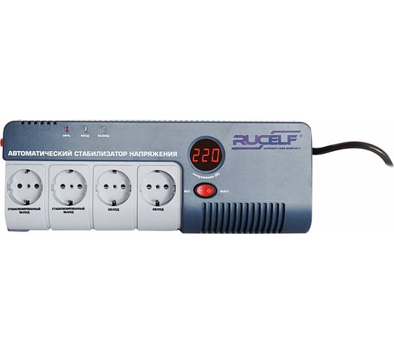 Изображение товара Навесной стабилизатор напряжения RUCELF SRW-500VA-D 00001306
