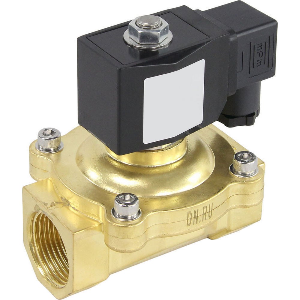 Изображение товара Клапан электромагнитный DN.ru VS2W-200E-NC Ду20 Ру7 24В DC латунь