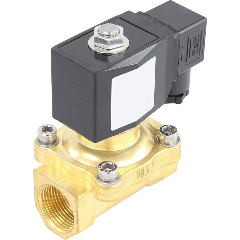 Изображение товара Электромагнитный клапан DN.ru VS2W-200N-NC Ду25, латунь, 24В DC, прямого действия
