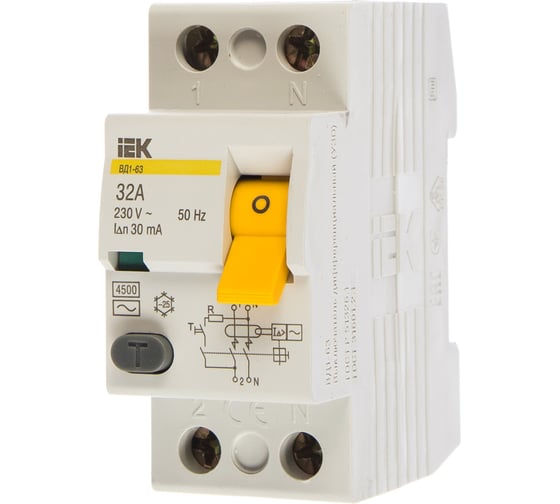 Изображение товара УЗО IEK MDV10-2-032-030 ВД1-63