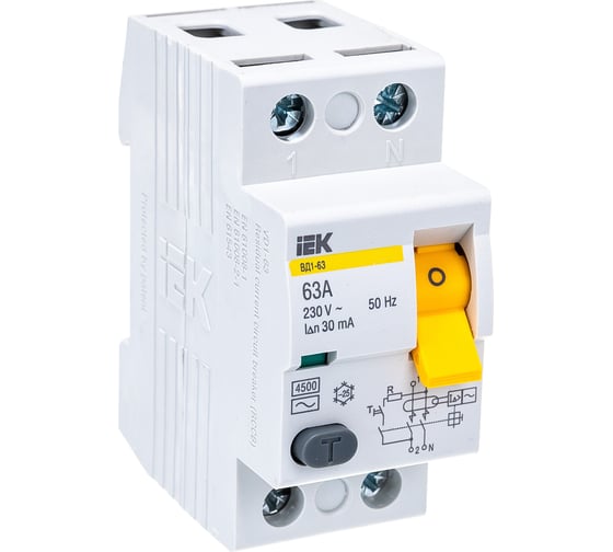 Изображение товара УЗО IEK MDV10-2-063-030 ВД1-63