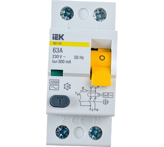 Изображение товара УЗО IEK MDV10-2-063-300 ВД1-63