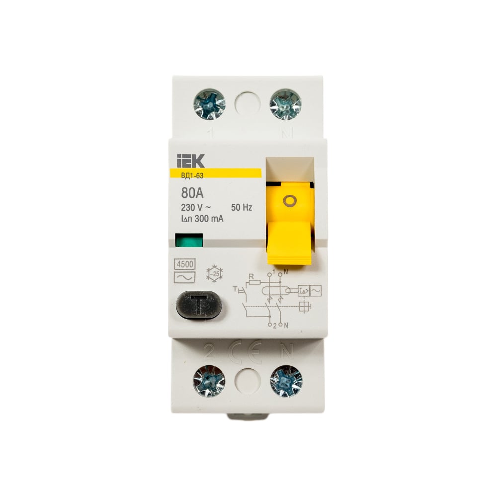 Изображение товара УЗО IEK MDV10-2-080-300 ВД1-63