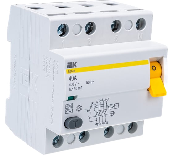 Изображение товара УЗО IEK MDV10-4-040-030 ВД1-63