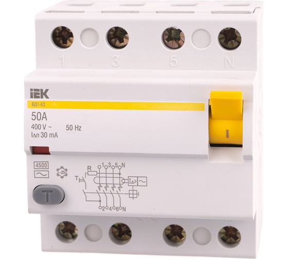 Изображение товара УЗО IEK MDV10-4-050-030 ВД1-63