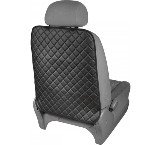 Изображение товара Защита спинки сиденья SKYWAY 60х50 см кожа иск.перф., черная, строчка черная S06101033