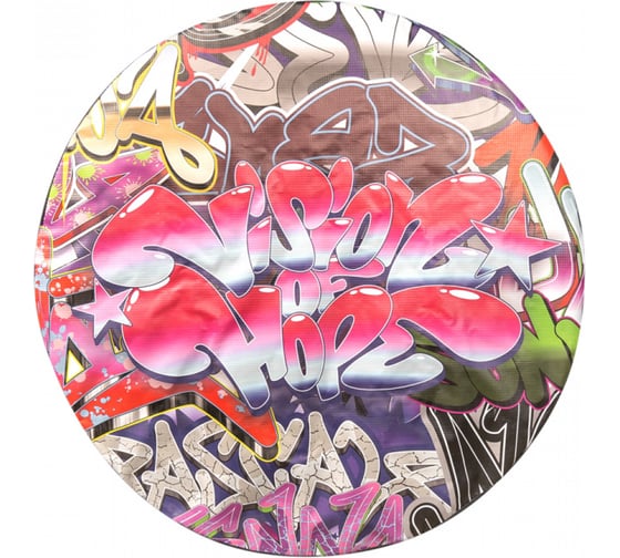 Изображение товара Чехол запасного колеса SKYWAY Граффити R15 диаметр 67см, экокожа/полиэстер S06301086