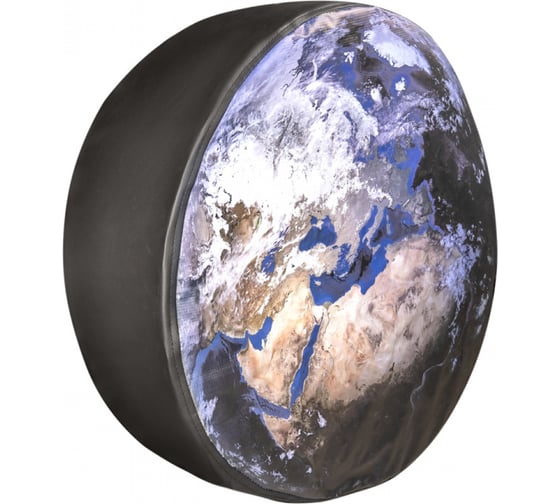 Изображение товара Чехол запасного колеса SKYWAY Земля R16,17 диаметр 77см, экокожа/полиэстер S06301077