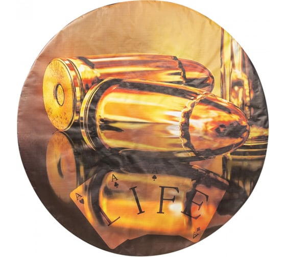 Изображение товара Чехол запасного колеса SKYWAY Пуля R16,17 диаметр 77см, экокожа/полиэстер S06301081