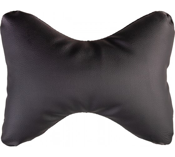 Изображение товара Подушка на подголовник SKYWAY 30х20 эко кожа, черная S08001014
