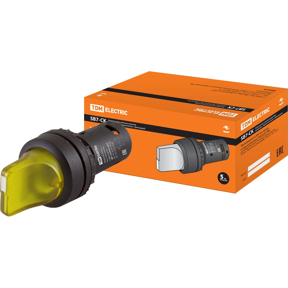 Изображение товара Переключатель на 2 положения с фиксацией TDM ELECTRIC SQ0746-0063