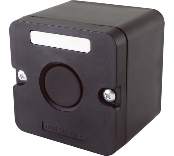 Изображение товара Кнопочный пост ПКЕ TDM ELECTRIC 212-1 У3, черная кнопка, IP40 SQ0742-0019