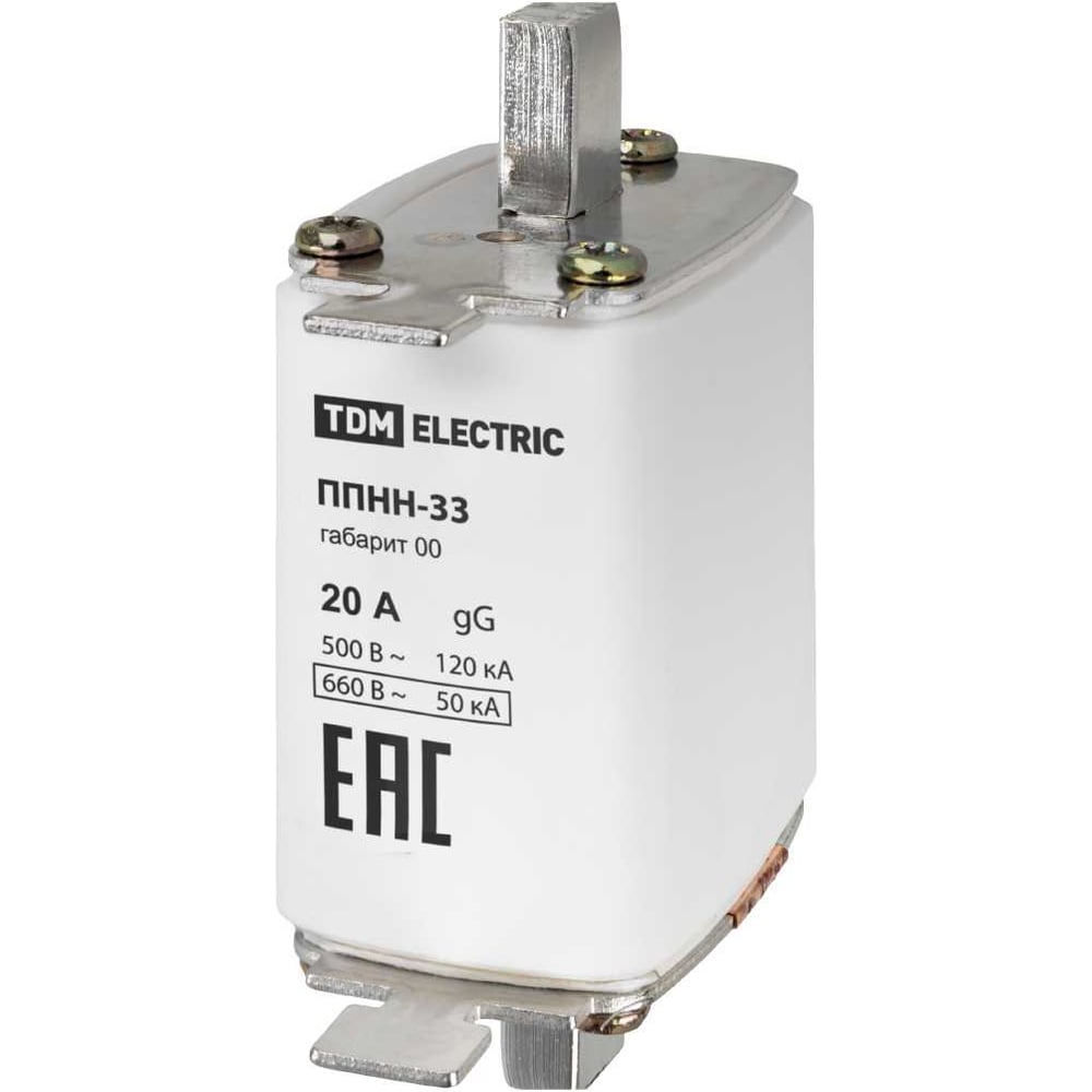 Изображение товара Плавкая вставка предохранителя ППНН-33 TDM ELECTRIC габарит 00 20А SQ0713-0095 Изображение товара Плавкая вставка предохранителя ППНН-33 TDM ELECTRIC габарит 00 20А SQ0713-0095