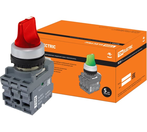 Изображение товара Переключатель на 2 положения с фиксацией TDM ELECTRIC SQ0747-0070