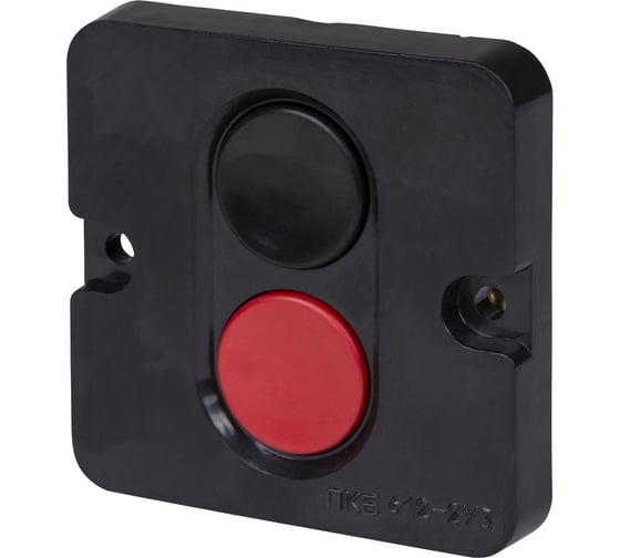 Изображение товара Кнопочный пост ПКЕ TDM ELECTRIC 612 У3, красная и черная кнопки, IP40 SQ0742-0023