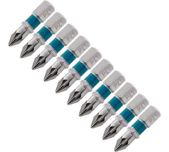 Изображение товара Набор бит (сталь S2; PZ 1х25 мм; 10 шт.) GROSS 11339