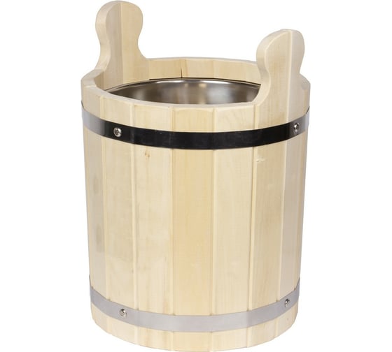 Изображение товара Запарник Банная линия 20 л, с нержавеющей вставкой, липа 12-440