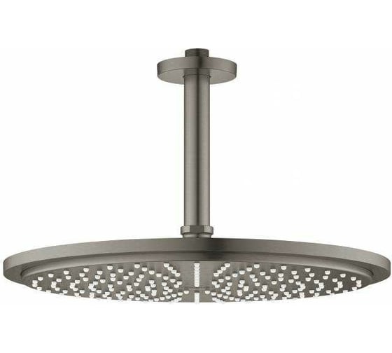 Изображение товара Верхний душ с потолочным кронштейном GROHE RSH 9.5 л/мин, темный графит матовый 26067AL0