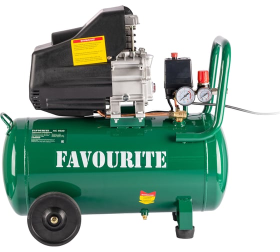 Изображение товара Поршневой компрессор FAVOURITE AC 5020 2кВт, 50л, 260л/мин 128105020
