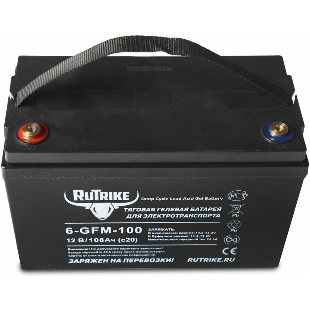 Тяговый аккумулятор Rutrike 6-GFM-100 023280